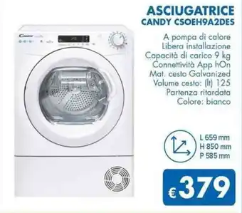 MD Discount ASCIUGATRICE CANDY CSOEH9A2DES offerta