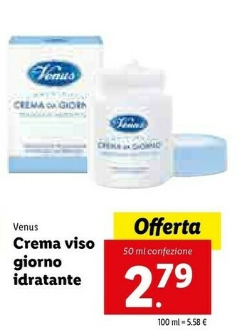 Lidl Venus Crema Viso Giorno Idratante offerta