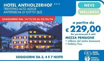 MD Discount HOTEL ANTHOLZERHOF offerta