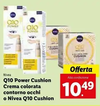 Lidl Nivea Q10 Power Cushion Crema Colorata Contorno Occhi offerta