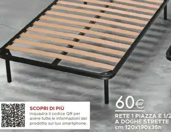 Mondo Convenienza Mondo Convenienza Rete 1 Piazza E 1/2 A Doghe Strette offerta