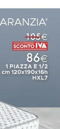 Mondo Convenienza Letto 1 Piazza E 1/2 offerta