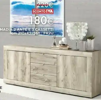 Mondo Convenienza Madia 2 Ante E 3 Cassetti offerta