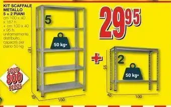Mondo Brico Scaffali offerta