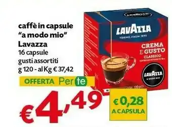 Pam Lavazza Crema E Gusto Classico offerta