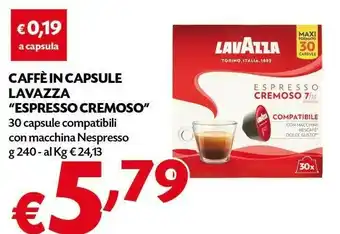 Pam Lavazza Espresso Cremoso Compatibile 240 G offerta