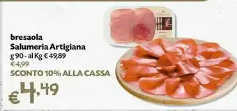 Pam Salumeria Artigiana Bresaola offerta