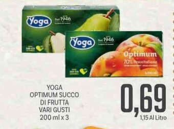 Supermercati Piccolo Yoga Optimum Succo Di Frutta Vari Gusti 200 ml x 3 offerta