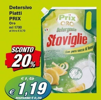 Prix Quality Prix Detersivo Piatti offerta