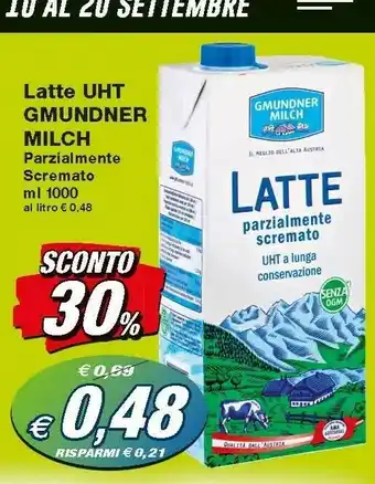 Gmundner Milch - Latte Parzialmente Scremato A Lunga Conservazione 1000 G(ml)