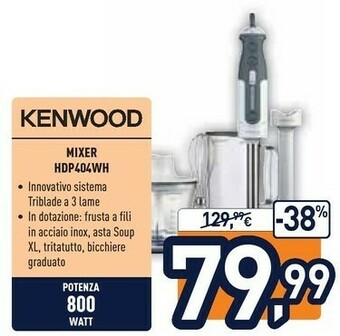 Unieuro Kenwood Mixer HDP404WH offerta