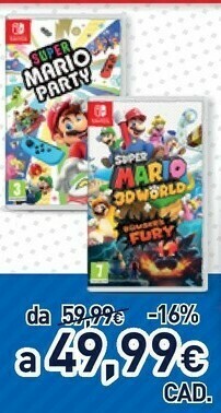 Unieuro Nintendo Switch Super Mario Party offerta