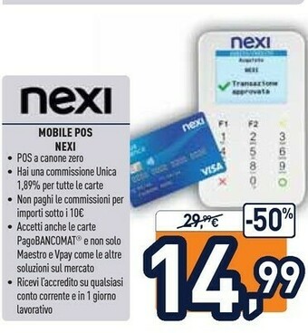 Unieuro NEXI Mobile Pos offerta