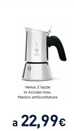 Unieuro Bialetti Venus 2 Tazze offerta