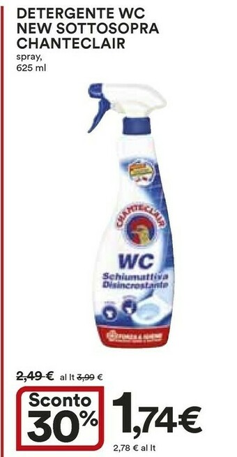 Coop Chanteclair Detergente Wc New Sottosopra offerta