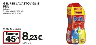 Coop Pril Gel Per Lavastoviglie 600 Ml offerta