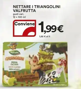 Coop Valfrutta Valfrutta - Albicocca Succo e Polpa i Triangolini 1200 g(ml) offerta