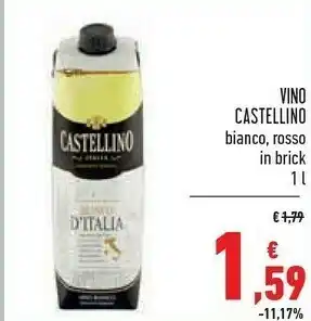 Conad Superstore Castellino Vino Rosso 1000 G(ml) offerta