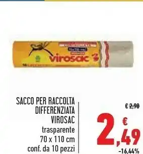 Conad Superstore Virosac Sacco Per Raccolta Differenziata offerta