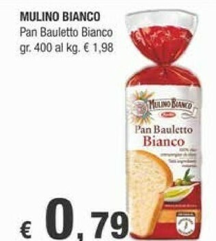 Crai Mulino Bianco Pan Bauletto Bianco 400 G(ml) offerta