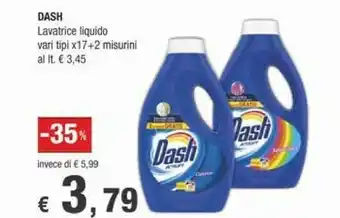 Crai Dash Lavatrice Liquido Vari Tipi offerta