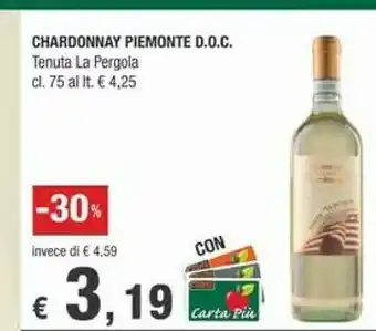 Crai Tenuta La Pergola Chardonnay Piemonte Doc offerta