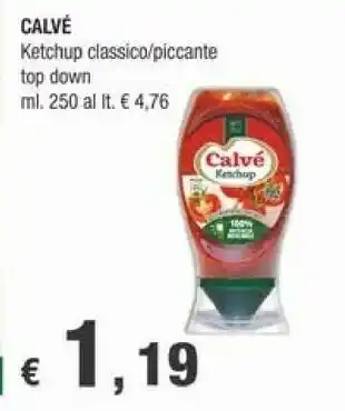 Crai Calvè Ketchup Nature 250 G(ml) offerta