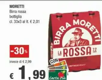 Crai Birra Moretti - Birra Moretti 330 G(ml) offerta