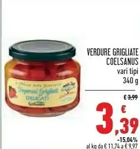 Conad Coelsanus Verdure Grigliate offerta