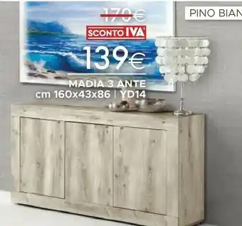 Mondo Convenienza Madia 3 Ante offerta