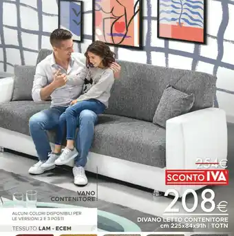 Mondo Convenienza Divano Letto Contenitore offerta