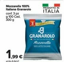Carrefour Market Granarolo Mozzarella offerta