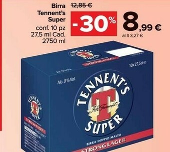 Carrefour Market Tennent's Birra offerta