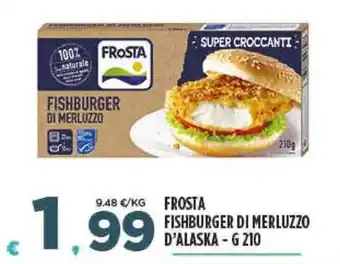Deco Supermercati FROSTA FISHBURGER DI MERLUZZO D'ALASKA - G 210 offerta