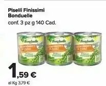 Carrefour Bonduelle Piselli offerta