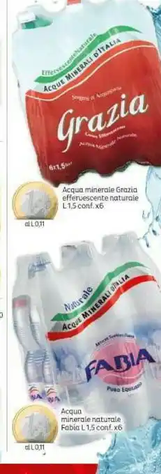 Elite Grazia Acqua Minerela Naturale 1500 offerta