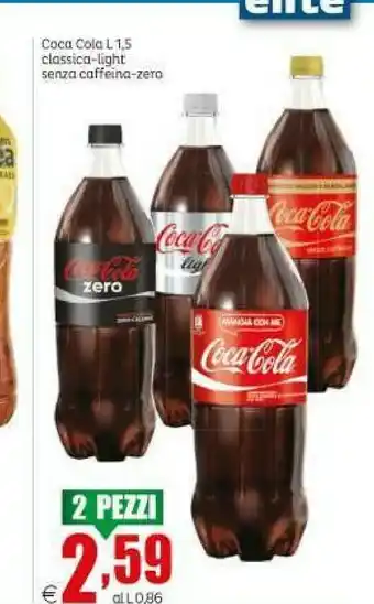 Elite Coca-Cola - Coca-Cola 1500 g(ml) offerta