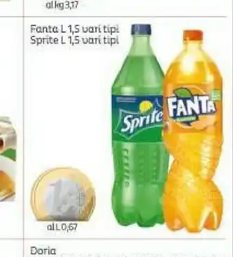 Elite Coca-Cola - Fanta Lemon 1500 G(ml) offerta
