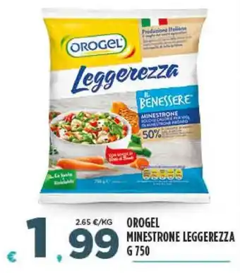 Deco Supermercati OROGEL MINESTRONE LEGGEREZZA G 750 offerta