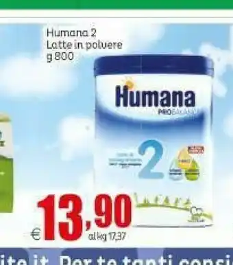 Elite Humana 2 Latte In Polvere offerta