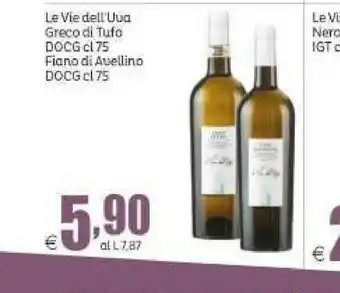 Elite Le vie dell'uva Greco Di Tufo DOCG Fiano Di Avellino DOCG offerta