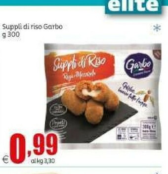 Elite Garbo Suppli Di Riso offerta
