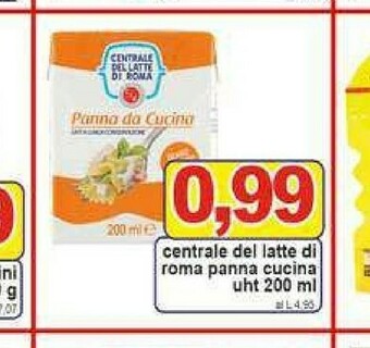 Gros Centrale del latte di roma Panna offerta