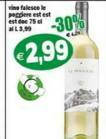 Il Castoro Supermercati Vino bianco offerta