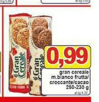 Gros Gran cereale Biscotti Mulino bianco offerta