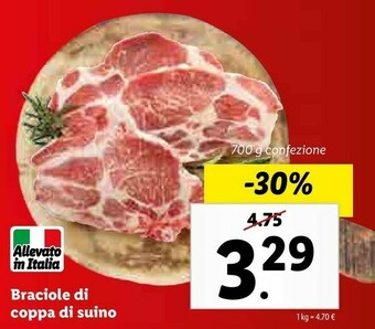 Lidl Braciole Di Coppa Di Suino offerta