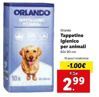 Lidl Orlando Tappetino Igienico Per Animali offerta