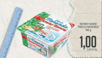 Supermercati Piccolo Nonno Nanni Fresca Merenda 180 g offerta