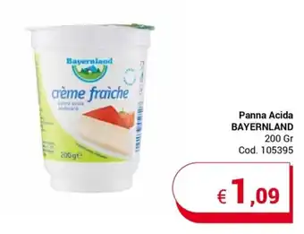 Centro Cash Panna Acida BAYERNLAND 200 Gr offerta