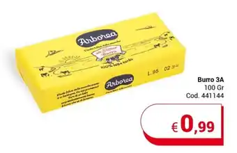 Centro Cash Arborea Burro 3A 100 Gr offerta